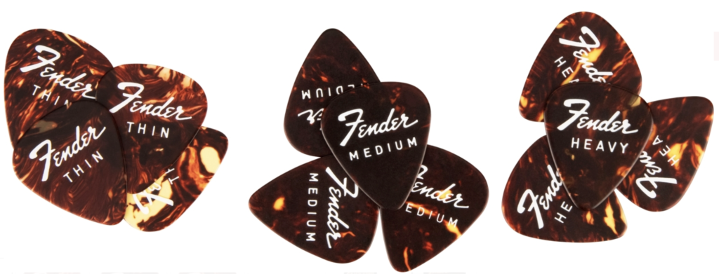 FENDER® FINE ELECTRIC PICK TIN - 12 PACK