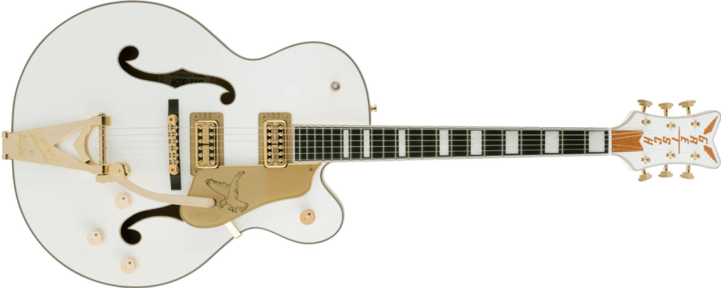 G6136T-MGC MICHAEL GUY CHISLETT SIGNATURE FALCON™ WITH BIGSBY®, EBONY FINGERBOARD, VINTAGE WHITE