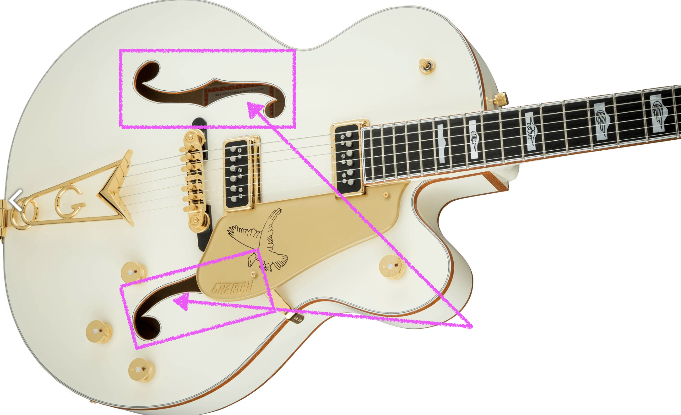 Gretschのホワイトファルコンってどんなギター？特徴や愛用